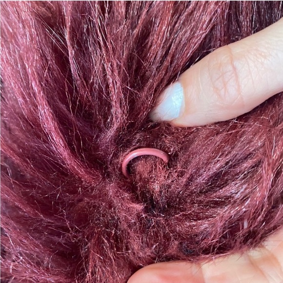 Rachel Zoe upscale wine colored faux fur jacket, 3/4 length 🍷 - Picture 6 of 15